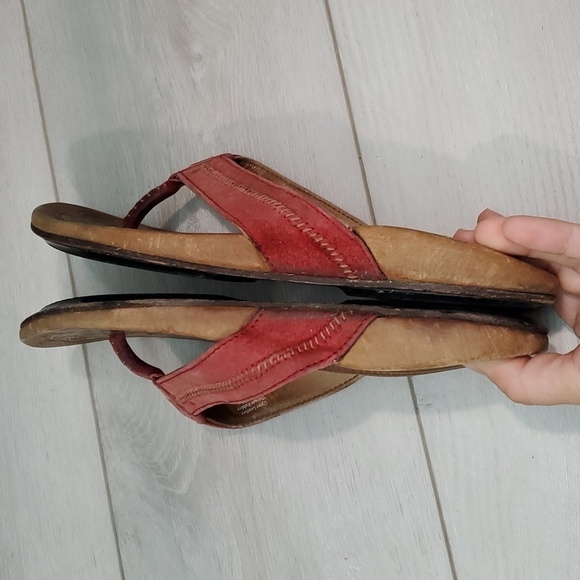 Olukai Womens Haiku Leather Sandals Flats shoes sz 8 - Picture 10 of 12